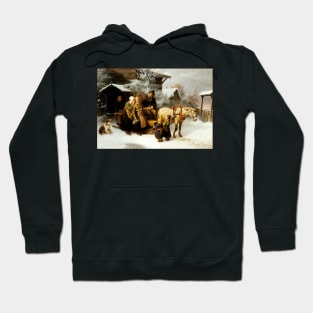 Leaving Home (Dalecarlian Scene) by Bengt Nordenberg Hoodie